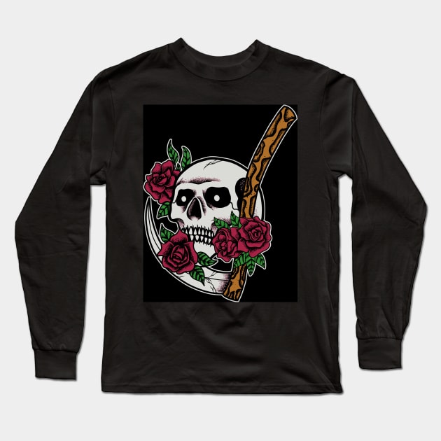 death skull Long Sleeve T-Shirt by three.gu